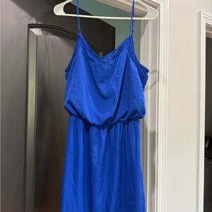 Express Royal Blue Spaghetti Strap Mini Dress